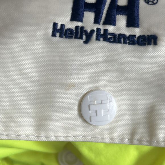 Helly Hansen Sailing Ski Jacket Men Small 46-48 Chest Hidden Hood Red White Blue - Picture 10 of 14